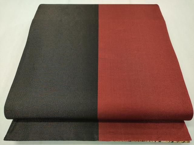 平和屋着物○両面 全通柄袋帯 流水文 金糸 正絹 逸品 CAAW5695vp