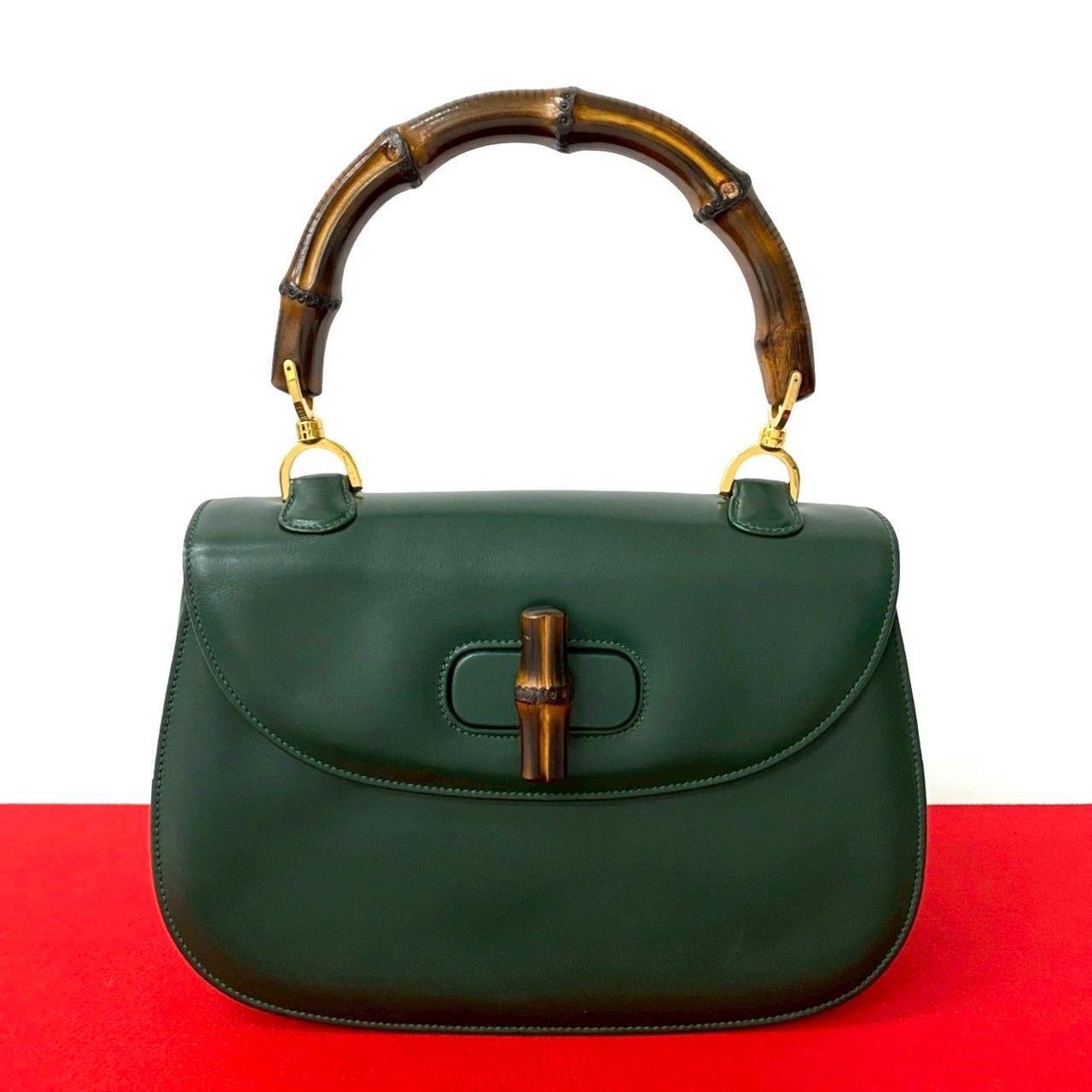 【良品】GUCCI グッチ バンブー ショルダー トートバッグ 極 美品 GUCCI グッチ オールドグッチ ヴィンテージ バンブー
