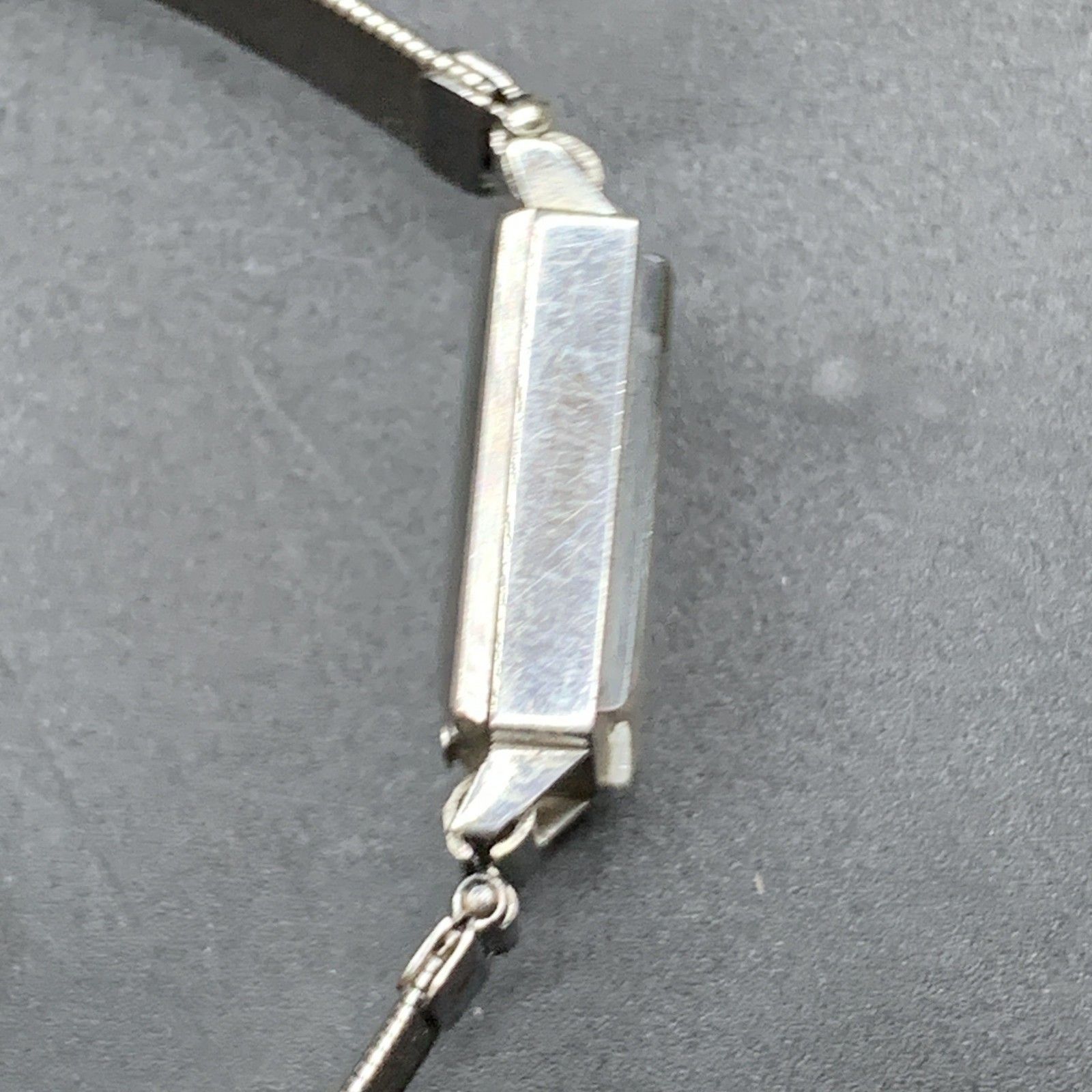 N344可動 LONGINES 手巻き腕時計 スクエア文字盤 アイボリー