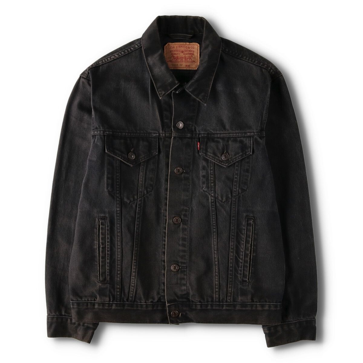 リーバイス デニムジャケット ブラック 70503 02 XL ユーロ リーバイス Euro Levi's 90's 70503 02 先染め ブラック