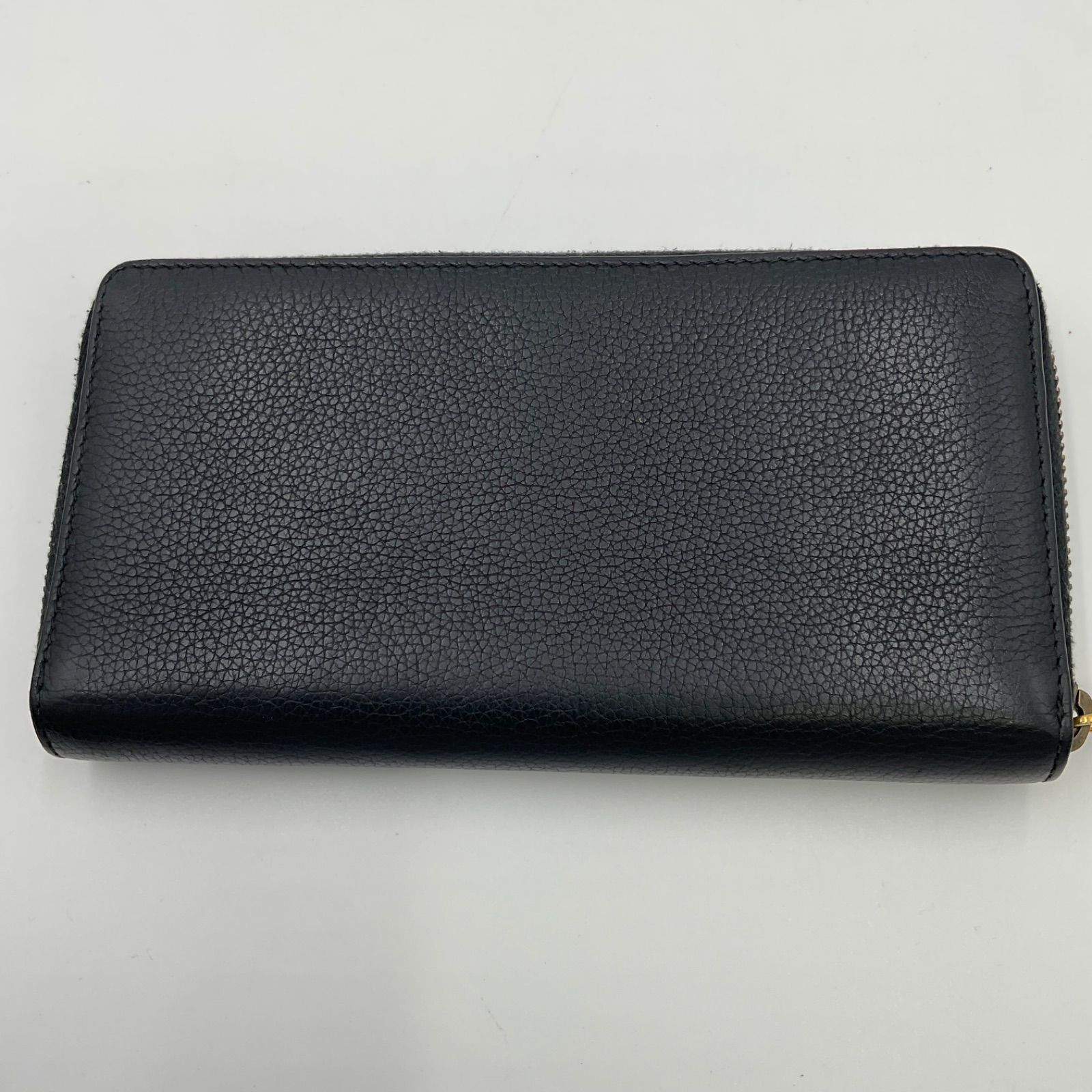 GUCCI メンズ ラウンドファスナー長財布 GUCCI ロゴ ウェビング 
