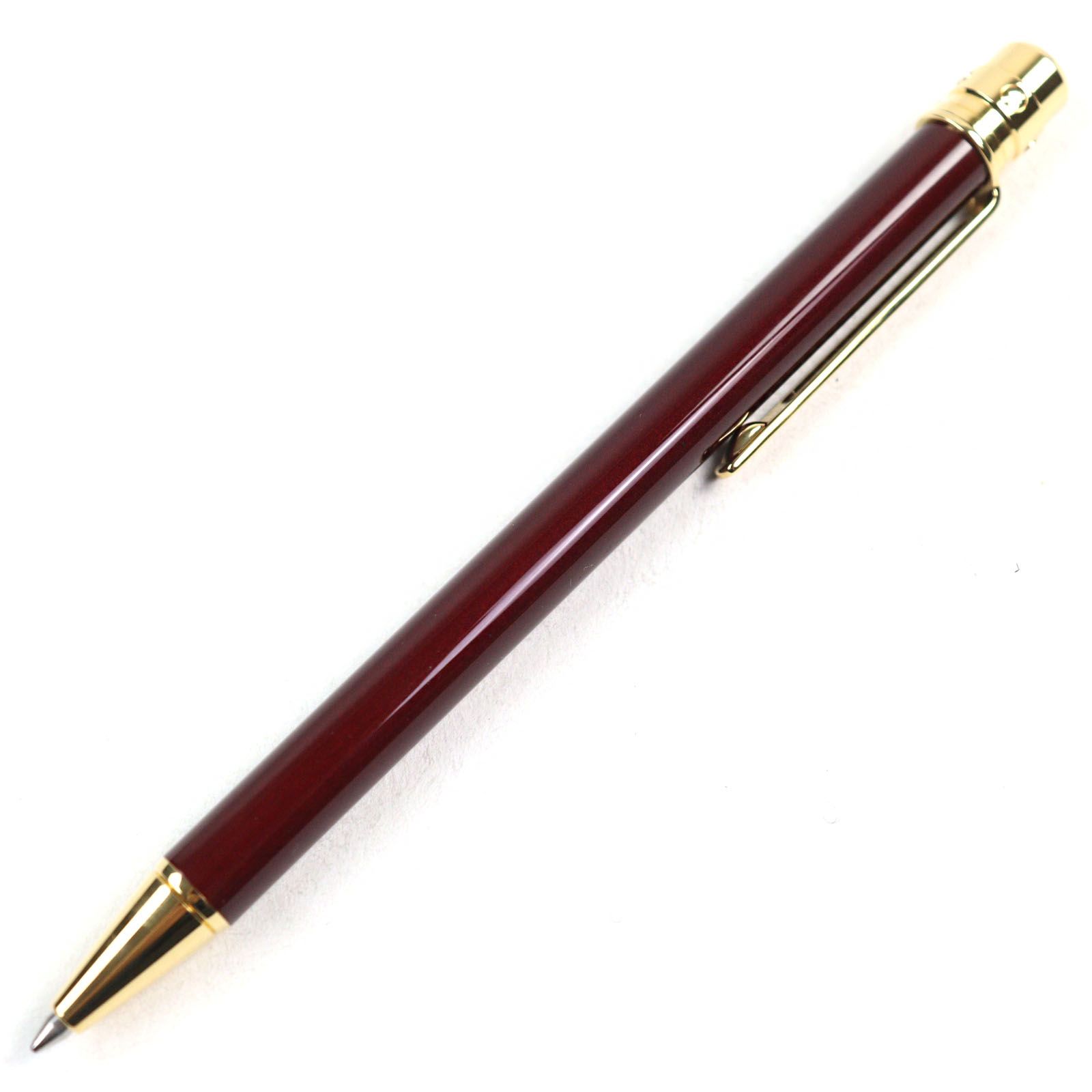 Cartier サントス  ボルドー ゴールド ボールペン 極美品○Cartier カルティエ サントス ドゥ カルティエ ロゴ刻印