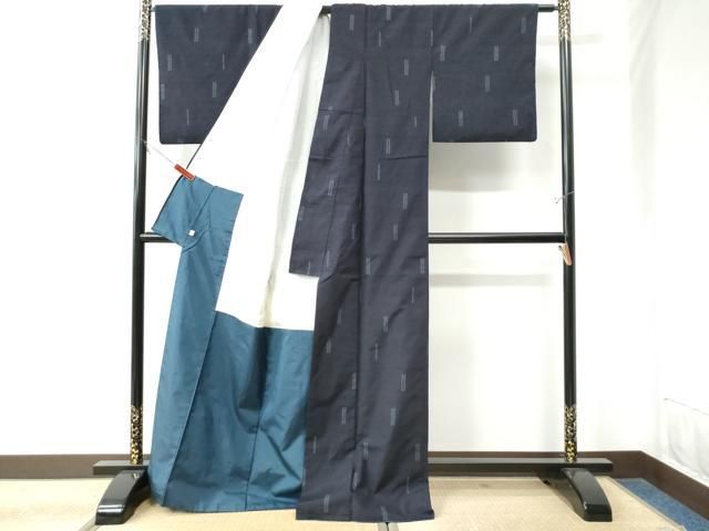 平和屋着物○結城紬 100亀甲 飛び亀甲柄 吉祥文 銀座せきね 正絹 逸品 