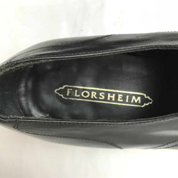 90s/Vintage☆Florsheim/フローシャイム☆Uチップ【10D/27.5/黒】青窓