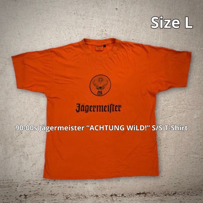 90-00s Jägermeister “ACHTUNG WiLD!” S/S T-Shirt イェーガー