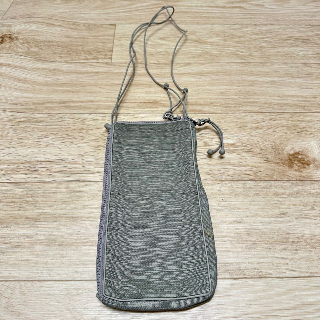 TAMASHA タマシャ ISSEY MIYAKE イッセイミヤケ ミニ ショルダー バッグ ポシェット ナイロン インド製 柄 刺繍 軽量 レディース グレー GY AP-251005-003-MNL