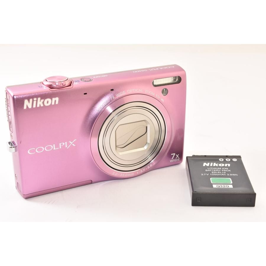 Nikon ニコン COOLPIX S6100 ピンク コンパクトデジタルカメラ 2508047