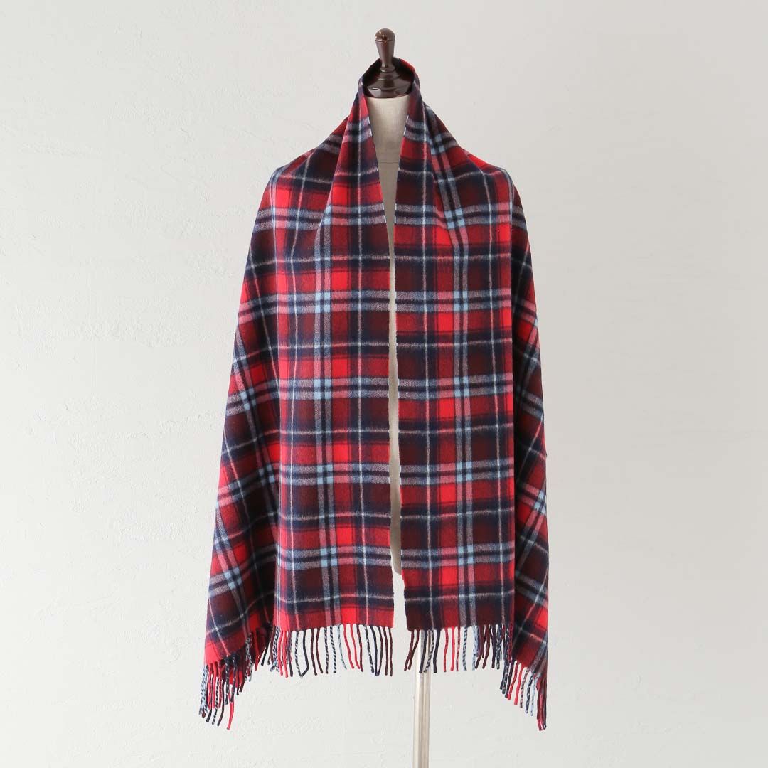 未使用品☆ ALEX BEGG × IENA  17AW  チェックストール ALEX BEGG マフラー IENA別注 タータンチェックストール - メルカリ
