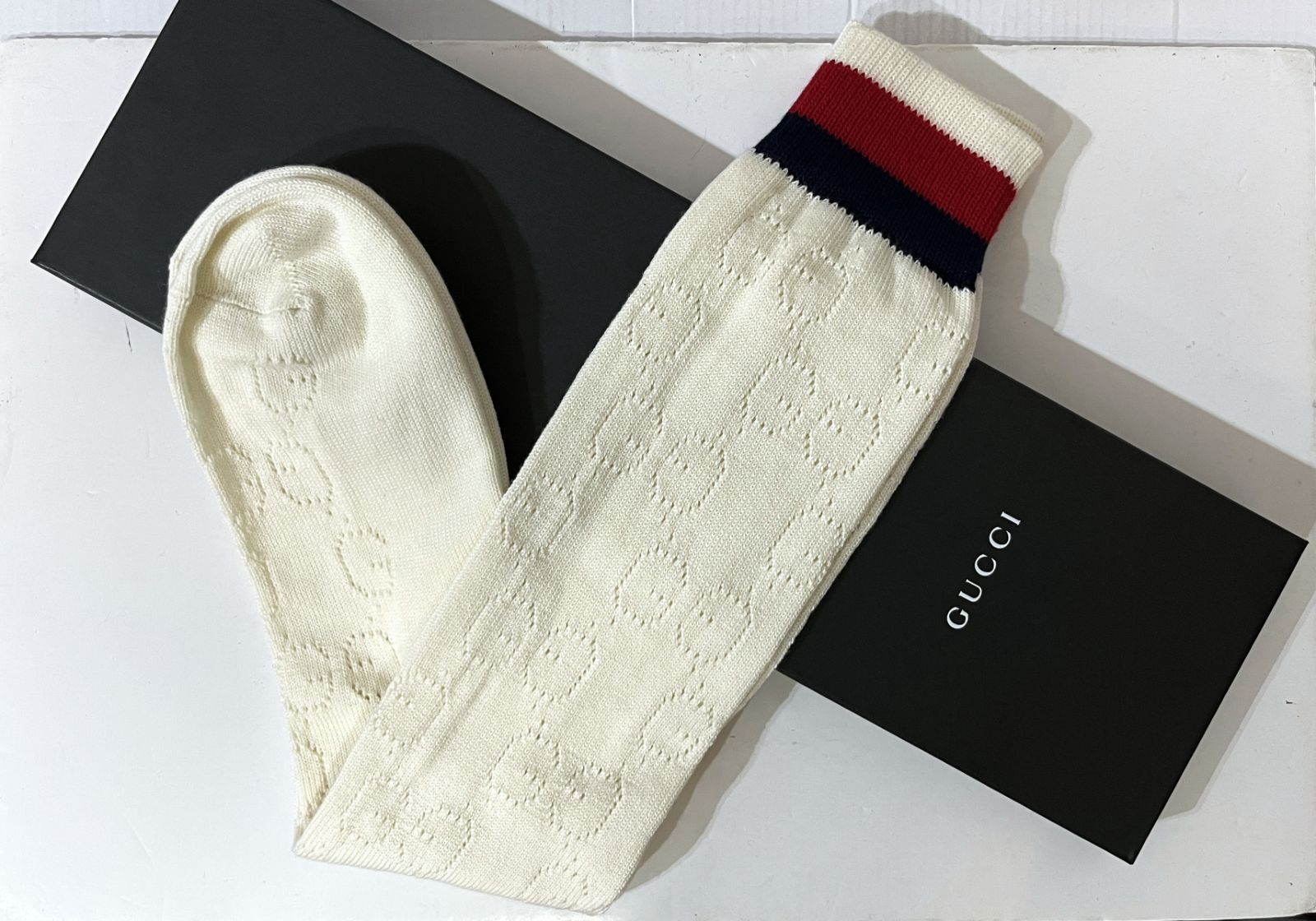 GUCCI｜グッチ SOCKS SPRING KNIT GG ニーハイソックス 靴下 534937
