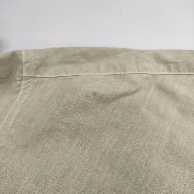nest Robe 01181-1034 リネンハイカウントバンドカラーシャツ