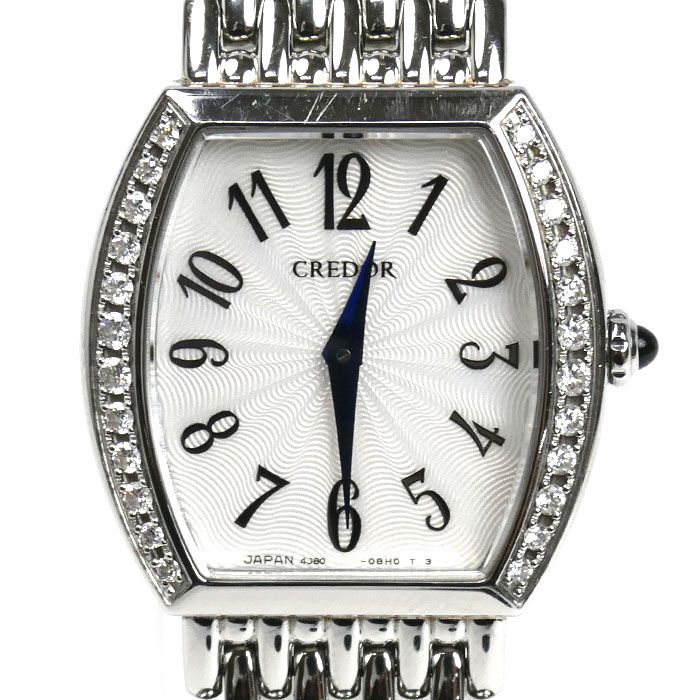 SEIKO セイコー クレドール シグノ ダイヤベゼル 腕時計 電池式 GSAW979 4J80-0AZ0 レディース