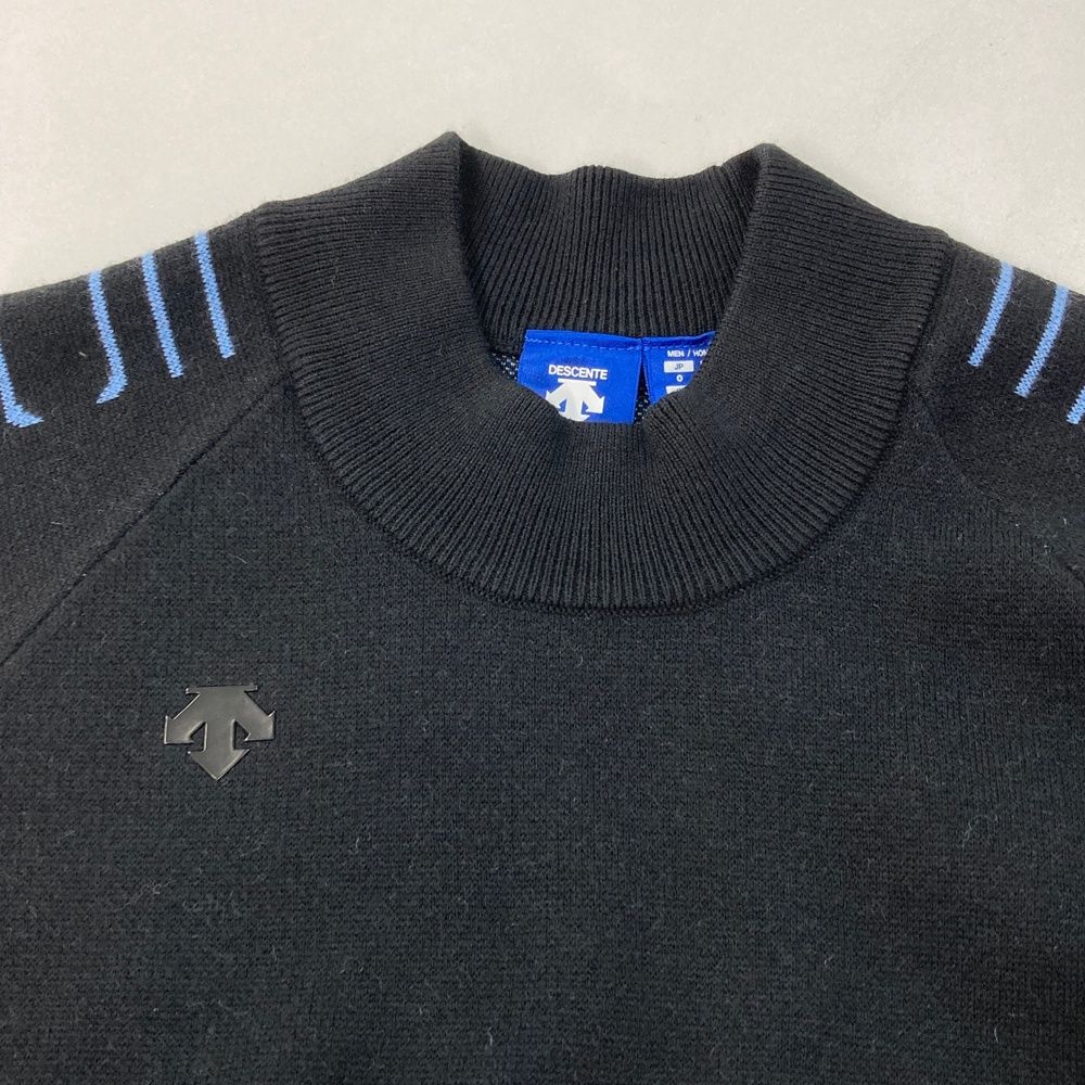 サイズ：L DESCENTE GOLF デサントゴルフ  長袖襟付きTシャツ  ネイビー系 [240101447689] ゴルフウェア レディース ストスト DESCENTE GOLF(デサントゴルフ) レディース｜中古ゴルフウェア
