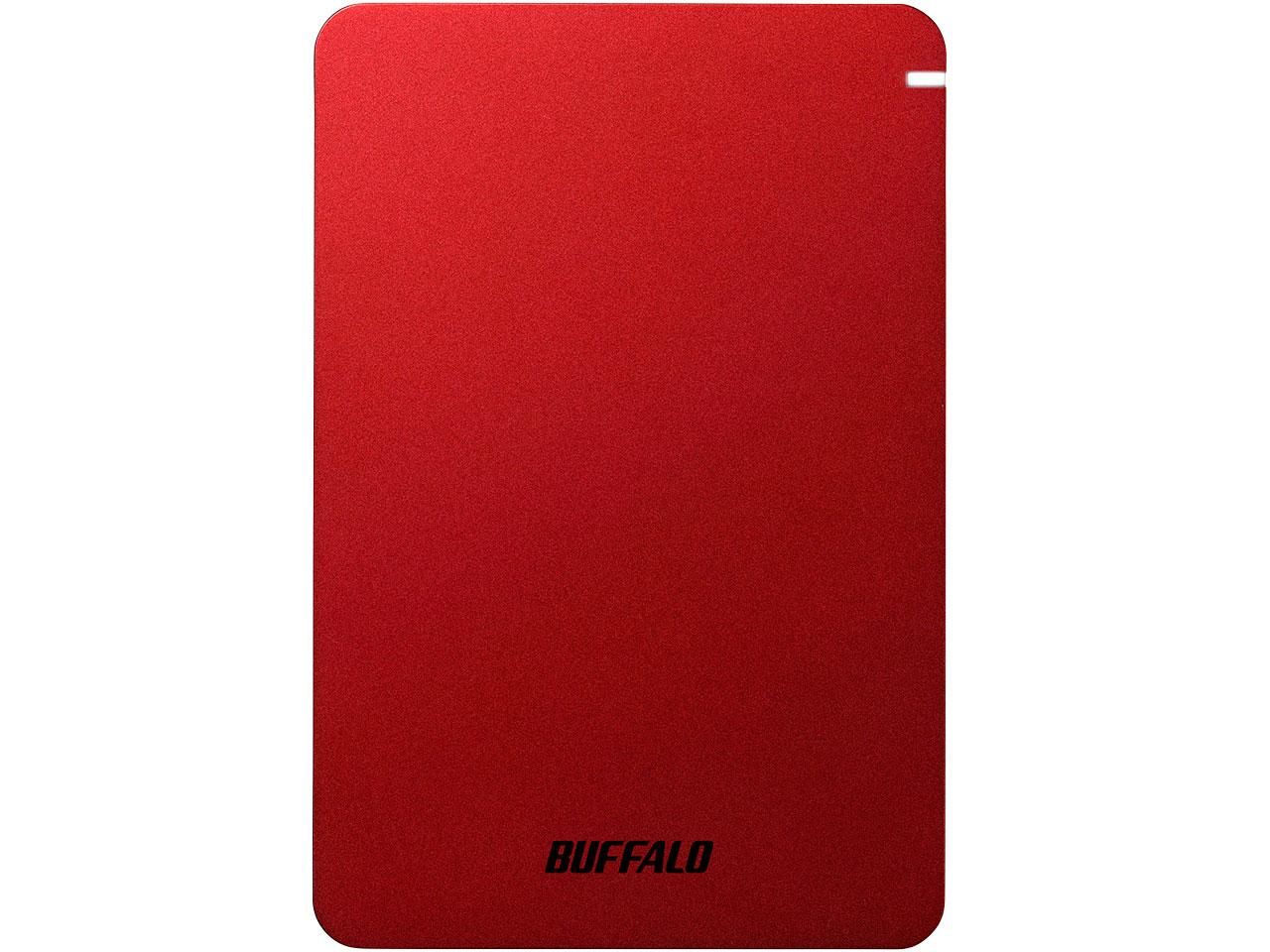 【新品・5営業日で発送】BUFFALO バッファロー USB3.1(Gen.1)対応 耐衝撃ポータブルHDD 1TB レッド(HD-PGF1.0U3-RDA)
