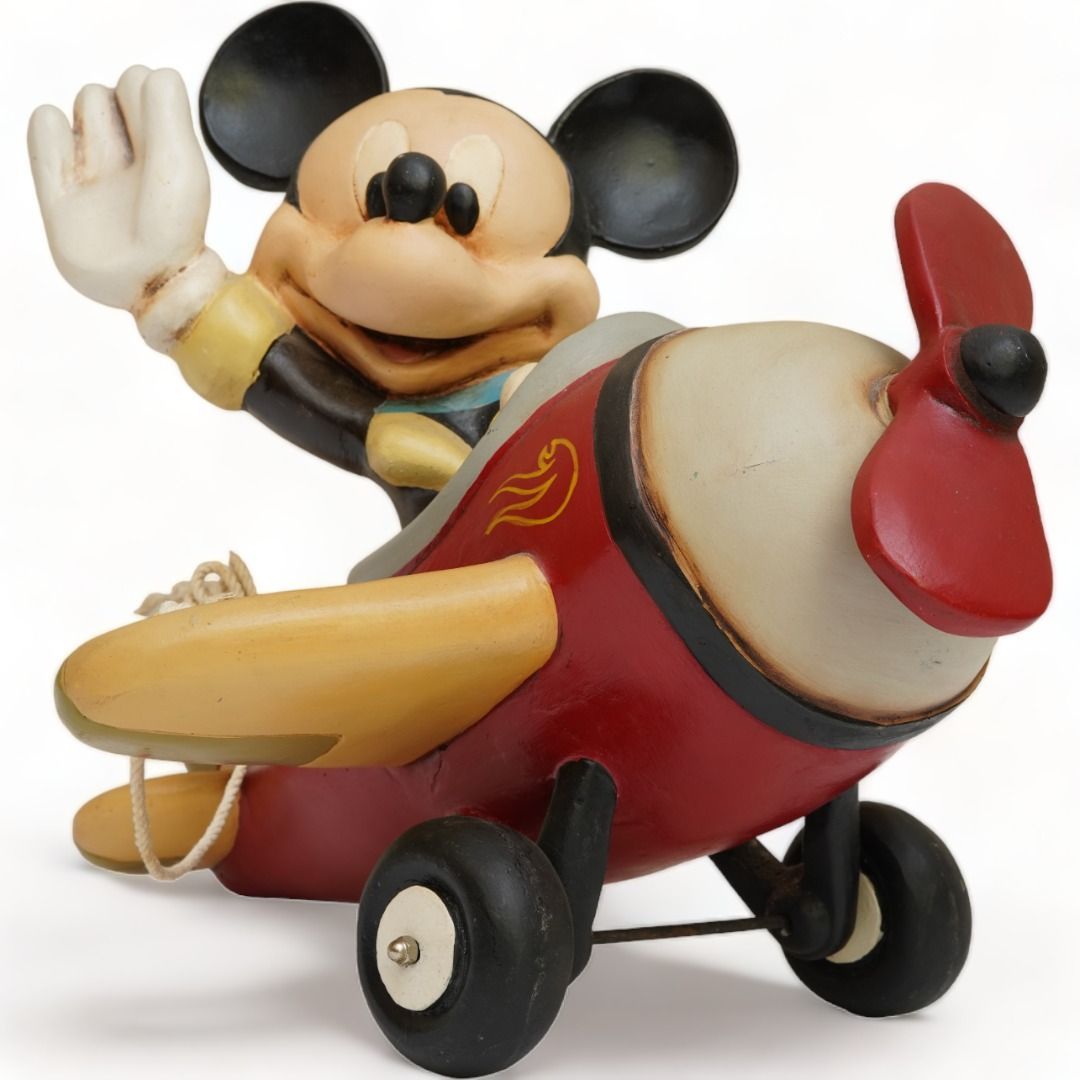 【超希少】　ディズニー　ミッキーマウス　フィギュア　ミッキーマウス飛行機　レトロ　ヴィンテージ