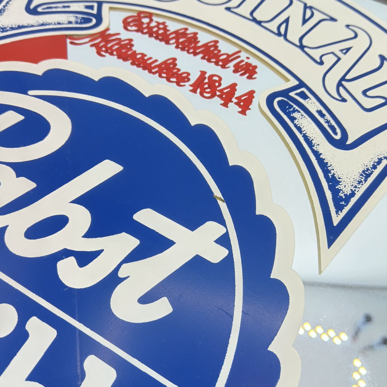 Pabst Blue Ribbon ビンテージ パブミラー パブストブルーリボン 鏡