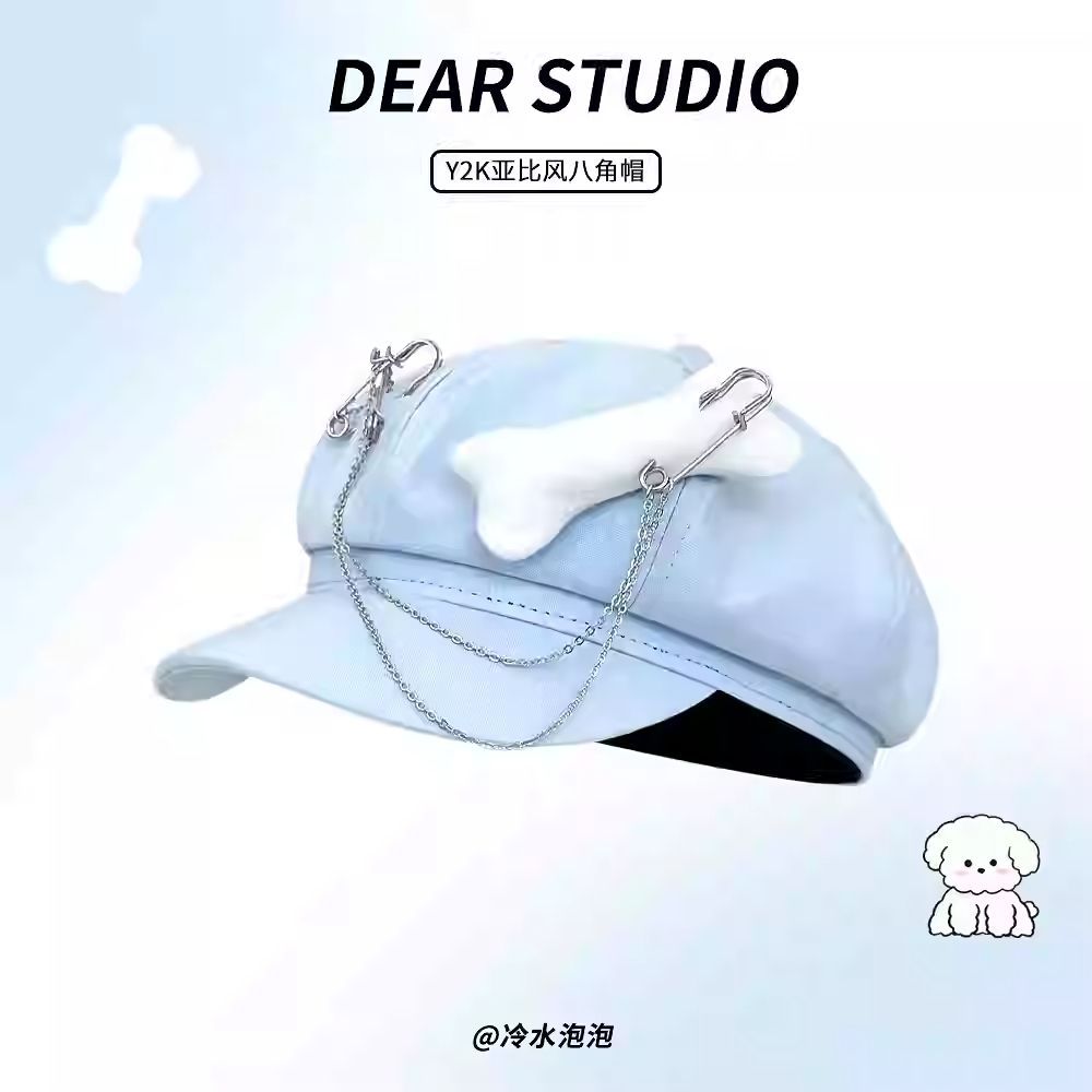 新品未使用 キャスケット オリジナルデザイン Y2K 八角帽 原宿 渋谷