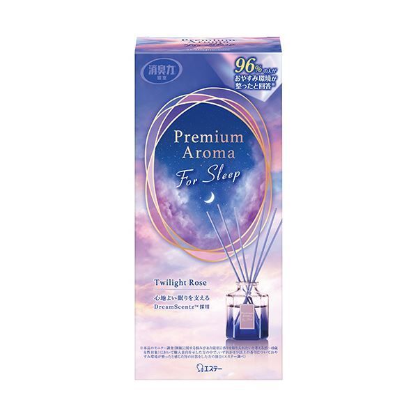 まとめ エステー 寝室用消臭力 Premium Aroma For Sleep Stick トワイライトローズ 本体 50ml 1個 ×5セット
