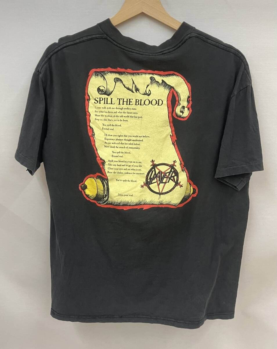 THE BROCKUM ザブロッカム 90s Vintage SLAYER SPILL THE BLOOD 半袖Tシャツ サイズ XL MADE IN U.S.A