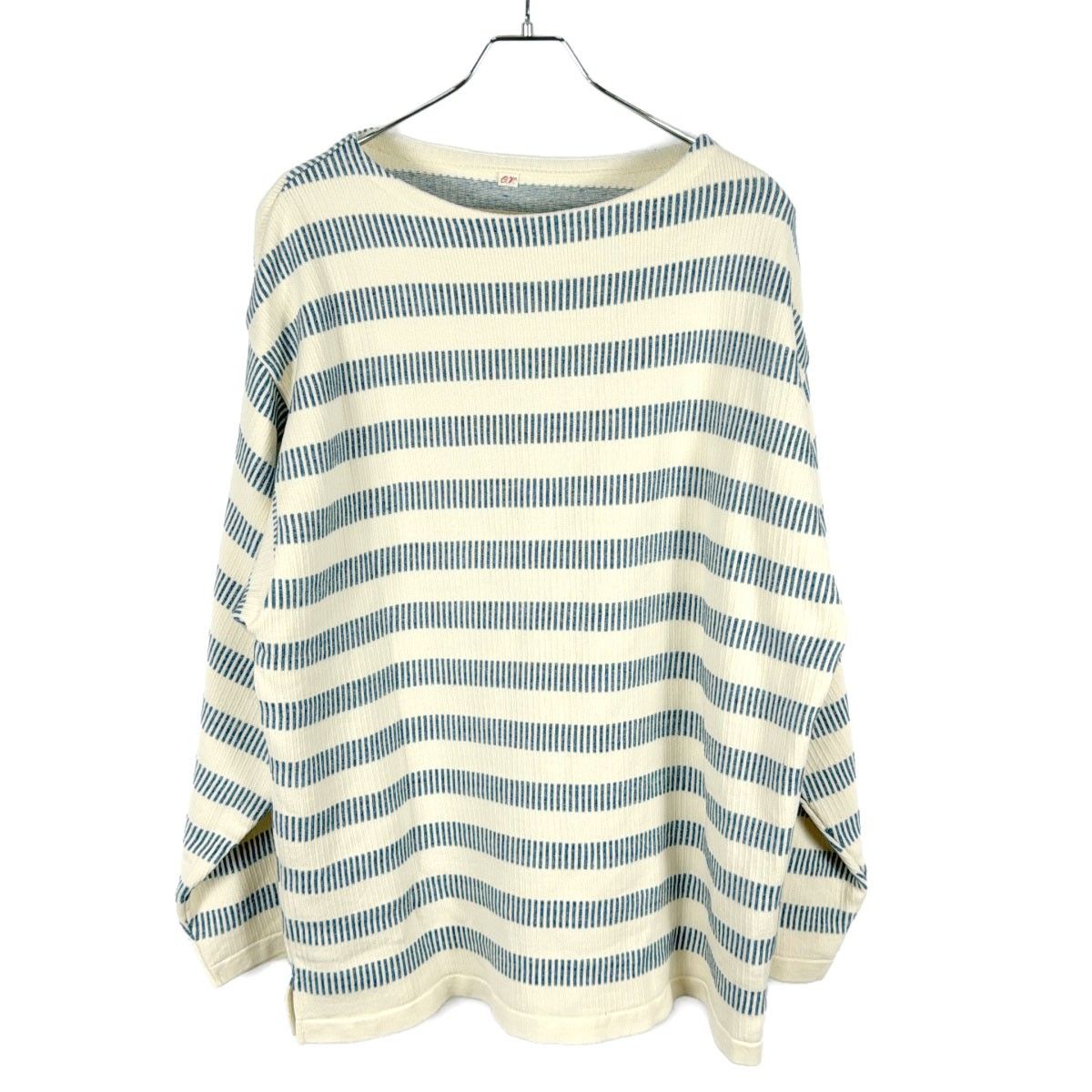 Outil ウティ tricot nay バスクボーダー ホワイト×インディゴ OUTIL TRICOT NAY [INDIGO / WHITE] - Fresh Service NECESSARY