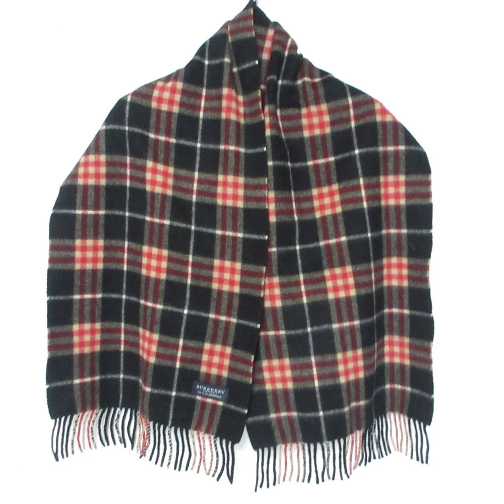 美品 BURBERRY LONDON イングランド製 カシミヤマフラー ブラック 楽天市場】バーバリー マフラー カシミヤ 黒の通販