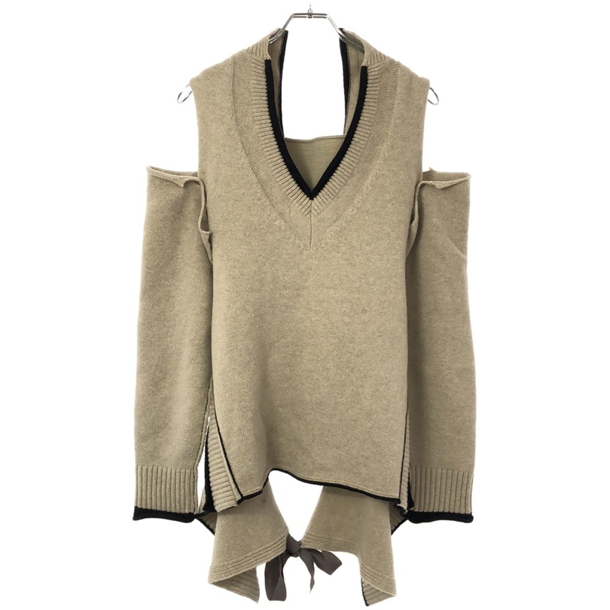 IRENE アイレネ 20AW analyzed vest+arm デザインニットセーター