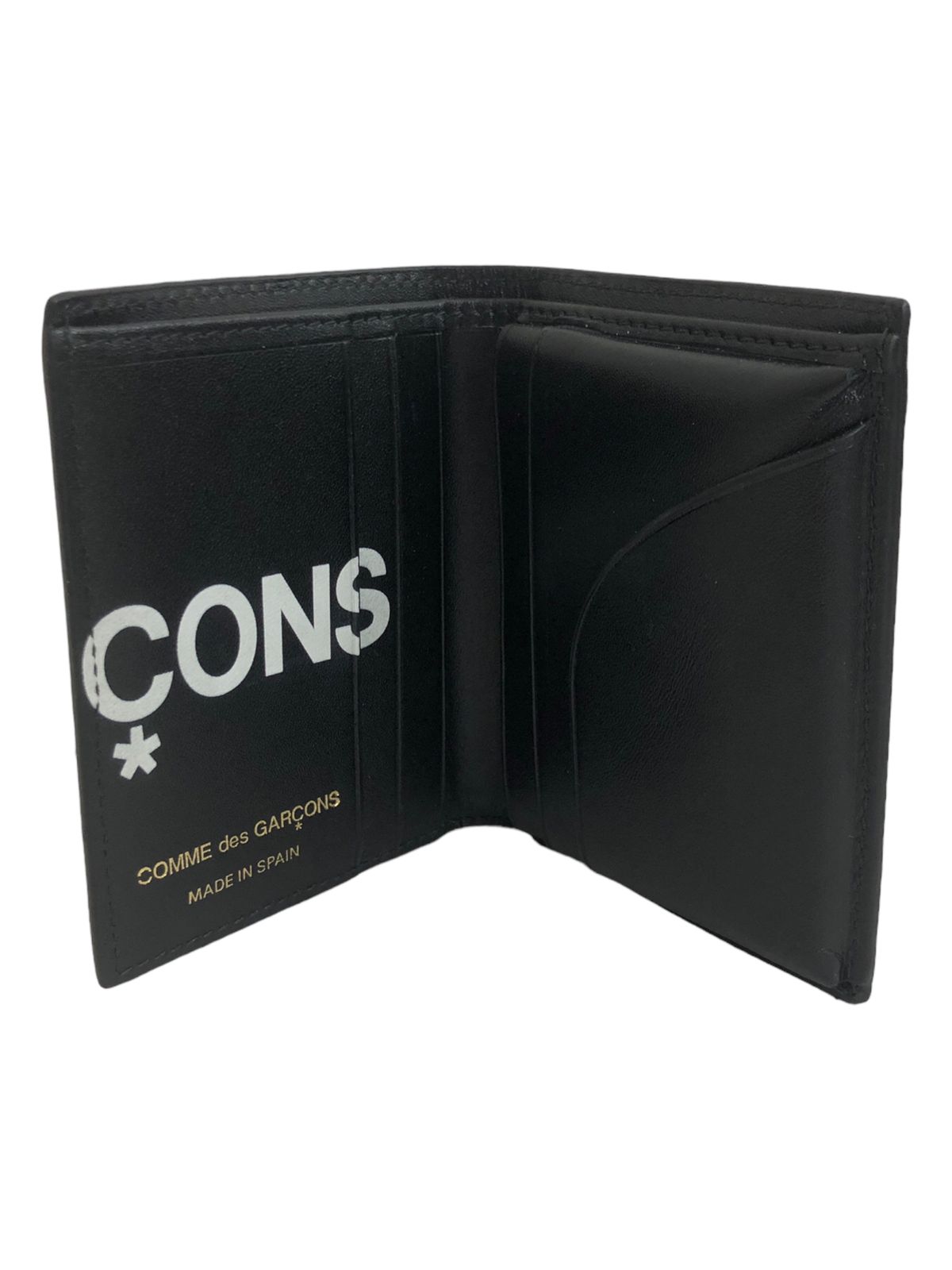 COMME des GARCONS (コムデギャルソン) HUGE LOGO WALLET BLACK 二 