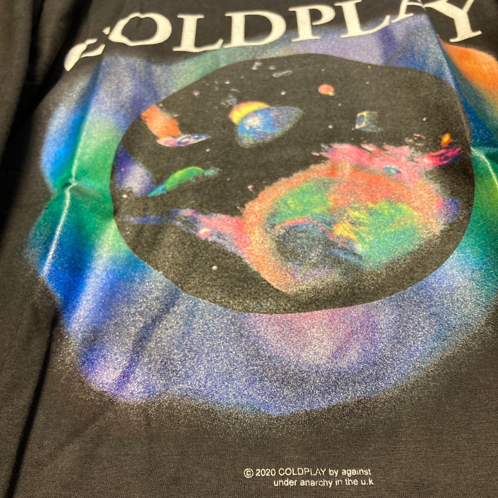 ⭐︎ 長袖 Tシャツ ロンT コールドプレイ COLD PLAY 黒 tee ティー