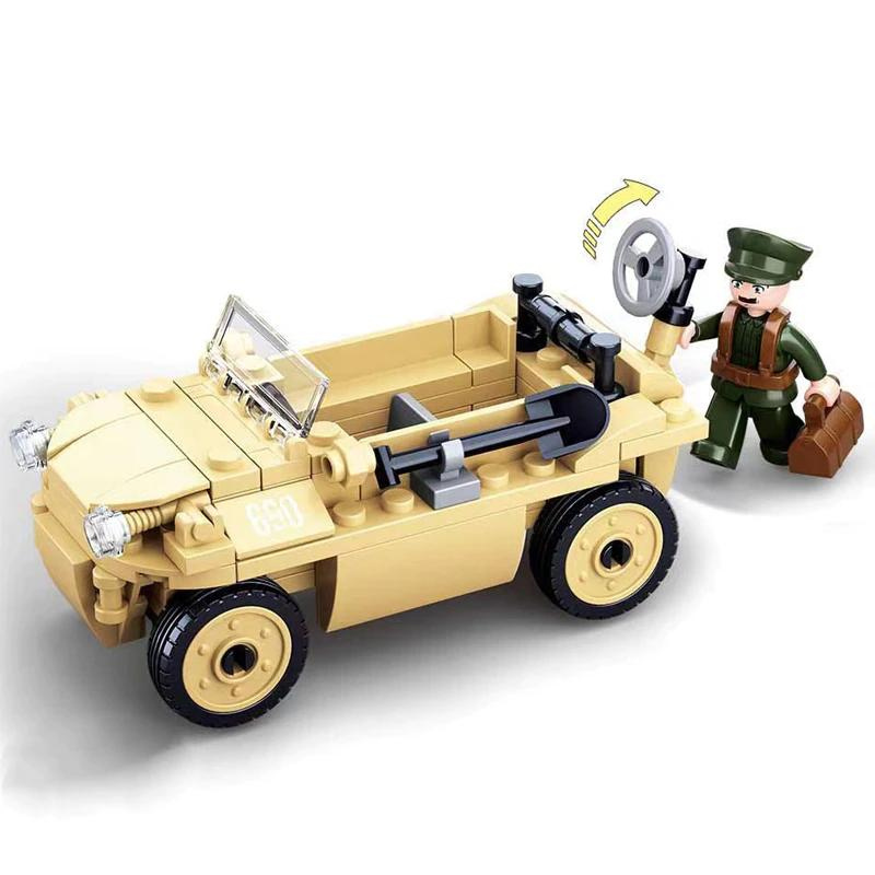 新品!!送料無料!! LEGO互換 WW2 ドイツ軍 シュビムワーゲン ブロック