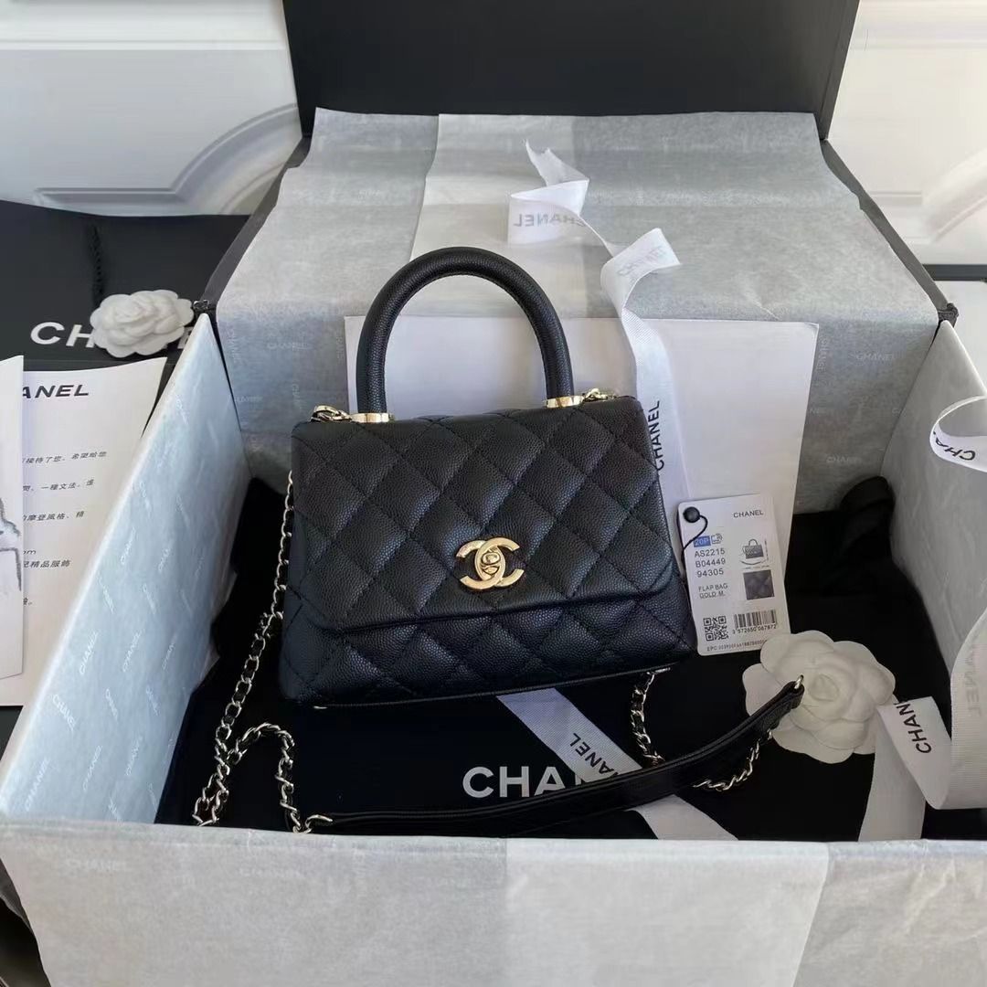 CHANEL トップハンドル ミニ フラップ バッグ 【希少カラー】 - メルカリ