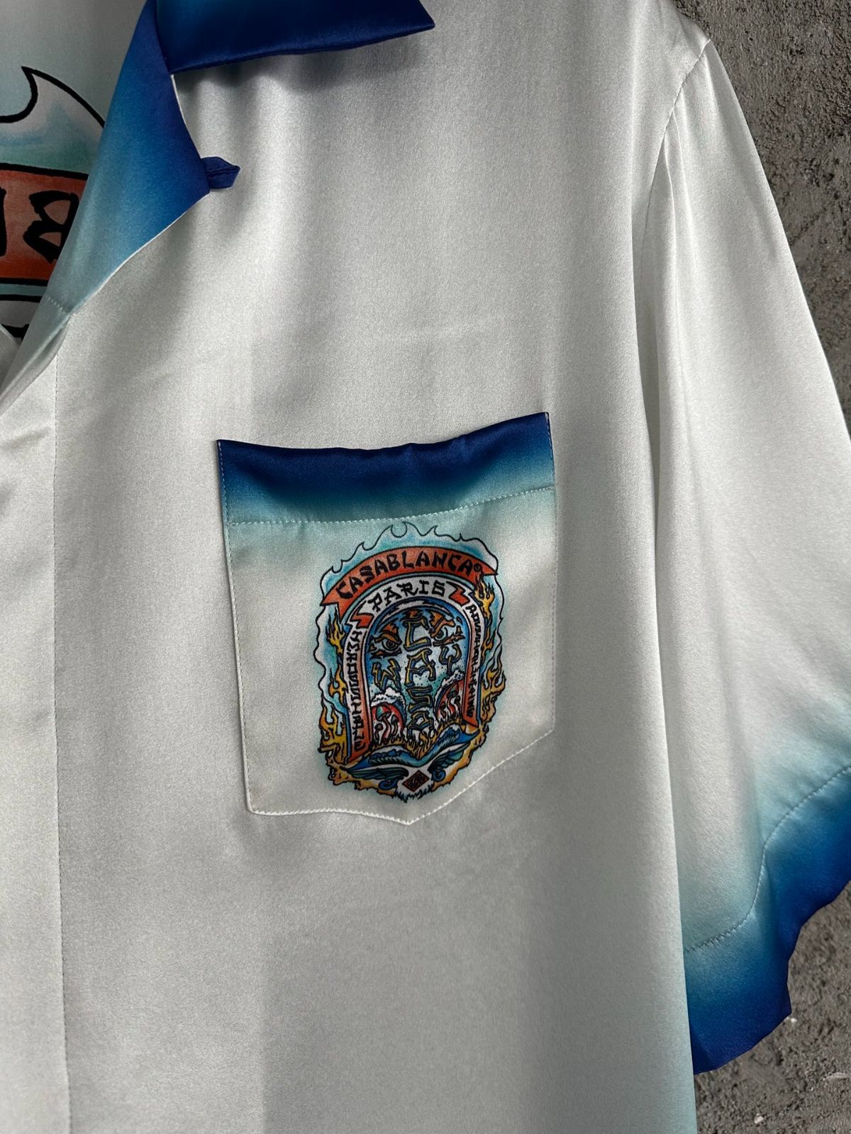 シルク半袖シャツ Lサイズ