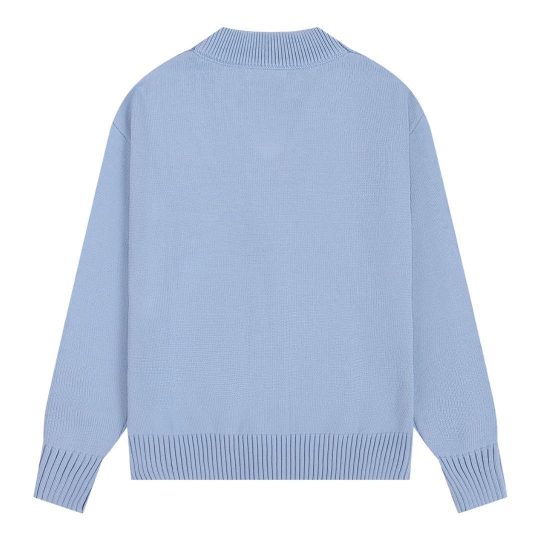 美品【AMI PARIS】 ニット ライトブルー ※値下げ交渉OK！ 【公式通販】