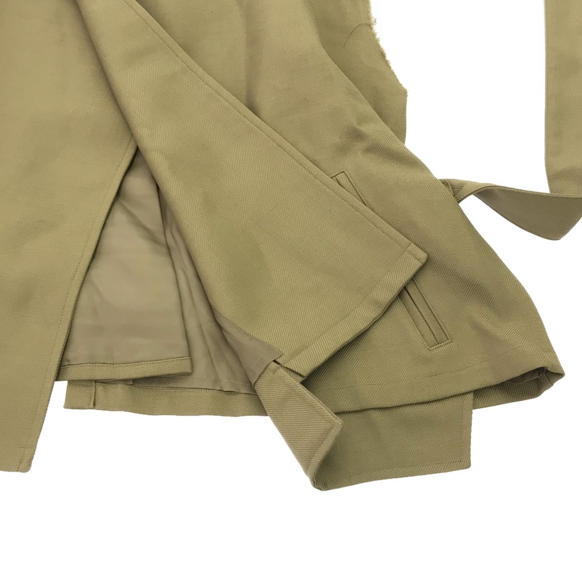 Blanc YM ブラン ワイエム Short Trench Vest ショートトレンチベスト BL-23A-STV ベージュ M Blanc YM ブラン ワイエム Short Trench Vest ショートトレンチベスト