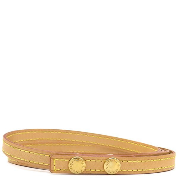 ルイヴィトン LOUIS VUITTON ショルダーストラップ 135cm ヌメ革 ベージュ ゴールド金具 フロランティーヌ用
