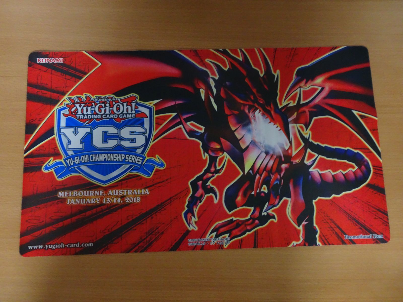 遊戯王】公式プレイマット 真紅眼の黒竜 YCS - メルカリ