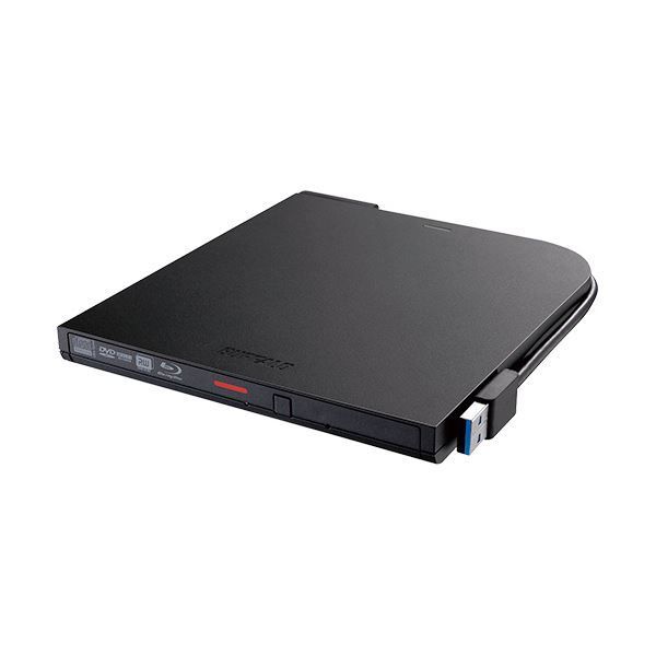 バッファロー USB3.2 Gen1 対応 ポータブルブルーレイドライブ 書込みソフト付属 ブラック BRXL-PTV6U3-BKB 1台