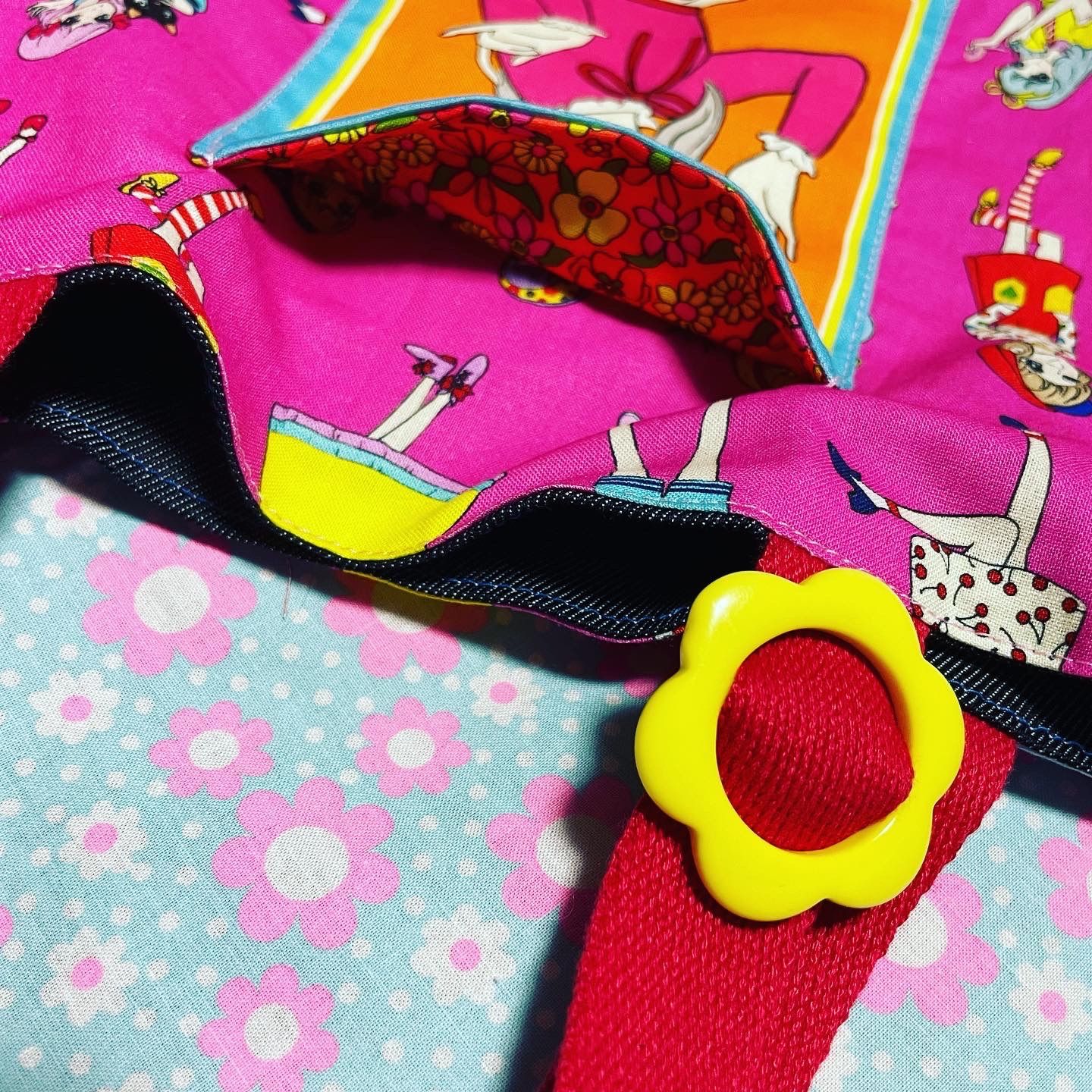 昭和レトロおとめちっくアイドル♡ハンドメイドバッグ♡ ハンドメイド☆おとめちっくアイドル♡紙袋風トートバッグ - メルカリ