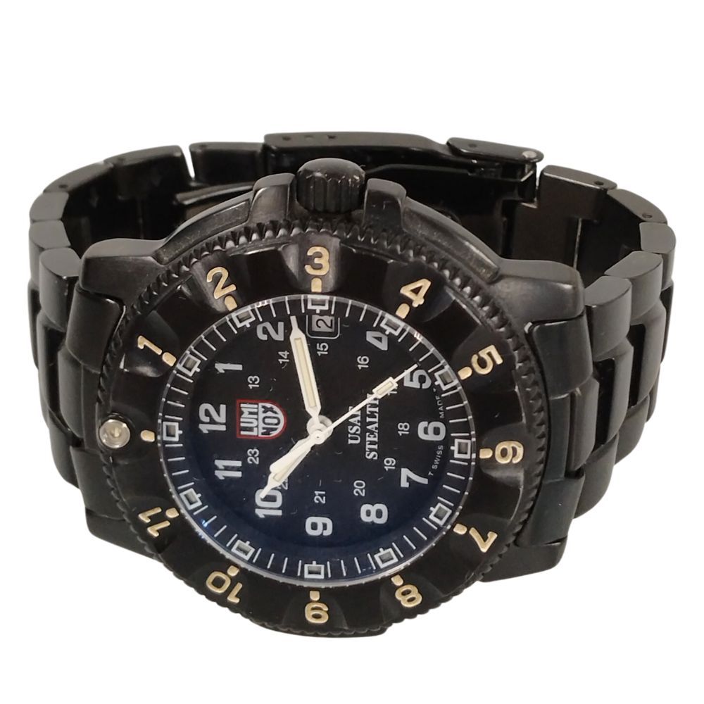 LUMINOX ルミノックス SERIES 3400 Ref.3402 USAF Stealth F-117 NIGHTHAWK 時計 2024年8月  電池交換 稼働品 ブラック 正規品 / 20216 - メルカリ