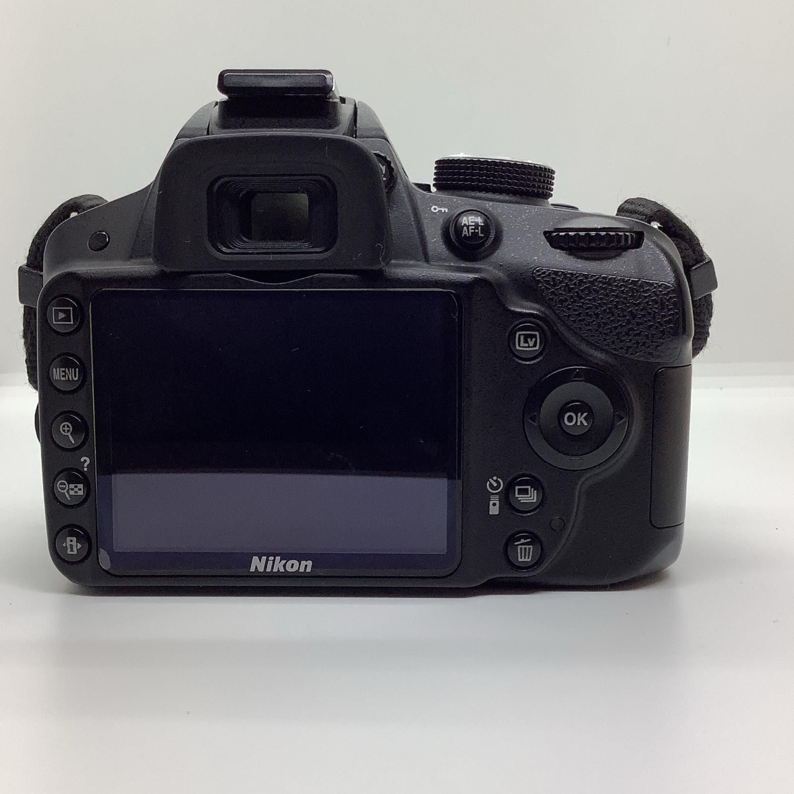 【動作確認OK】Nikon　D3200 ダブルズームキット Nikon デジタル一眼 D3200 ダブルズームキット ブラック 動作