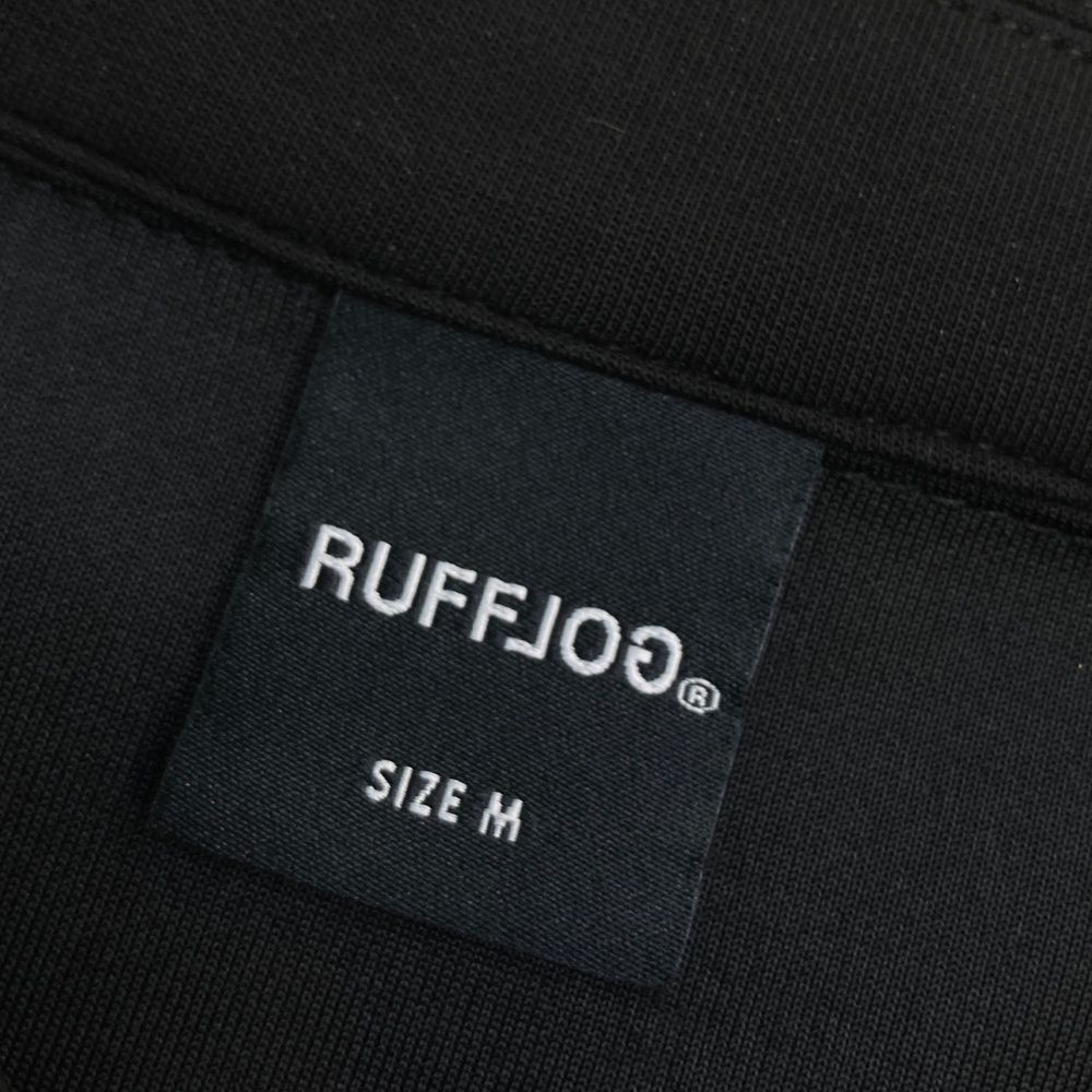 サイズ：M RUFFLOG ラフロッグ 半袖ポロシャツ ブラック系