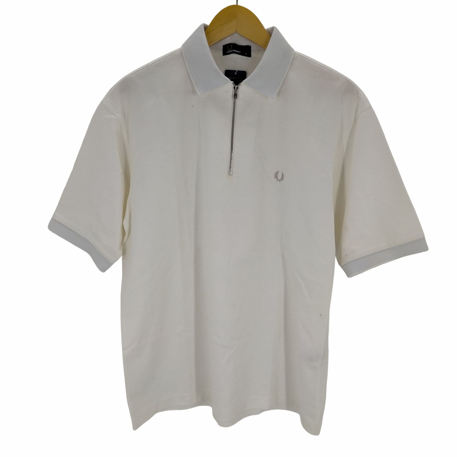 フレッドペリー FRED PERRY ハーフジップ半袖ポロシャツ メンズ