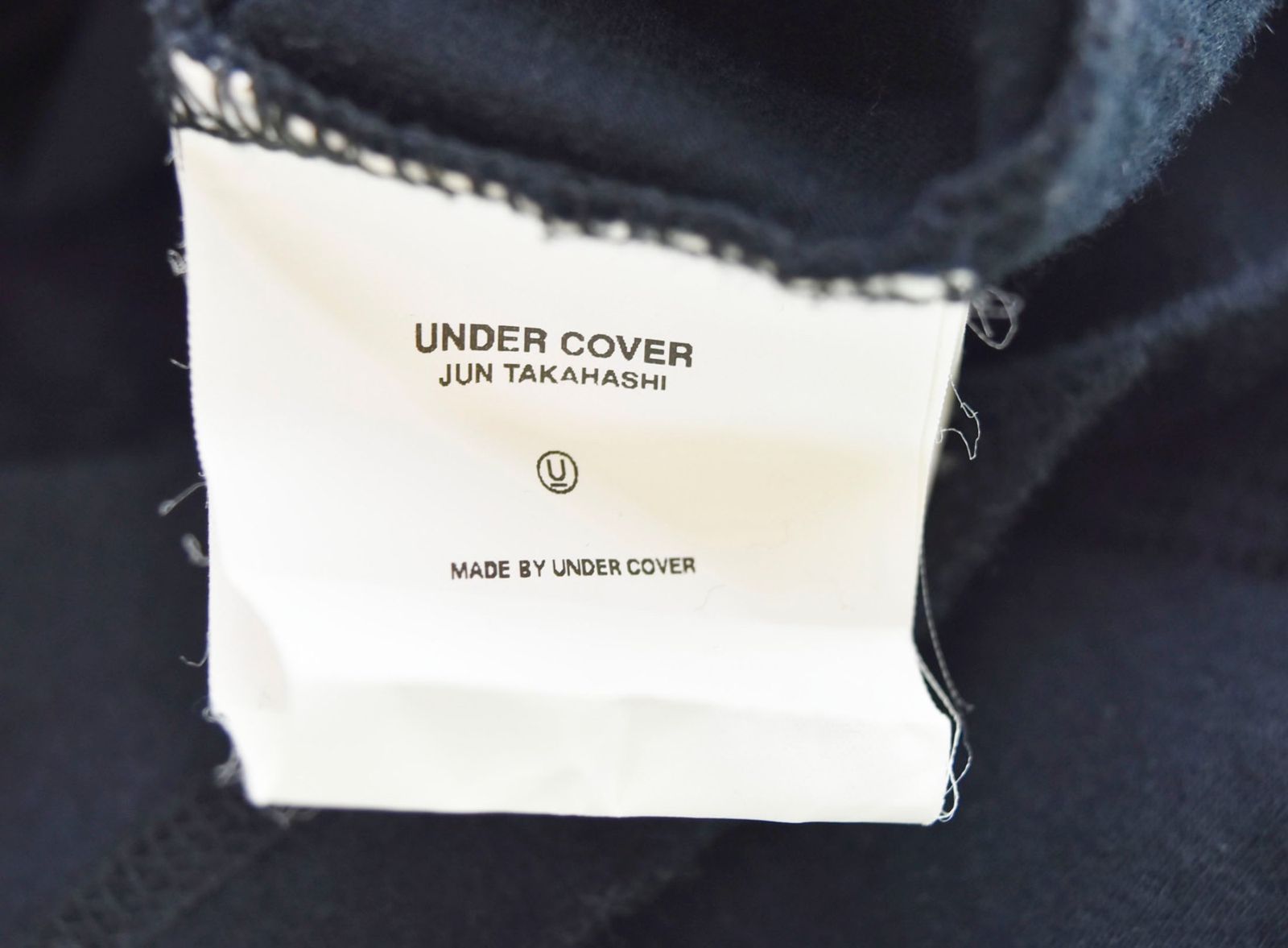 アンダーカバー UNDERCOVER 01AW DAVF期 プリント 長袖Tシャツ 黒 ロン 
