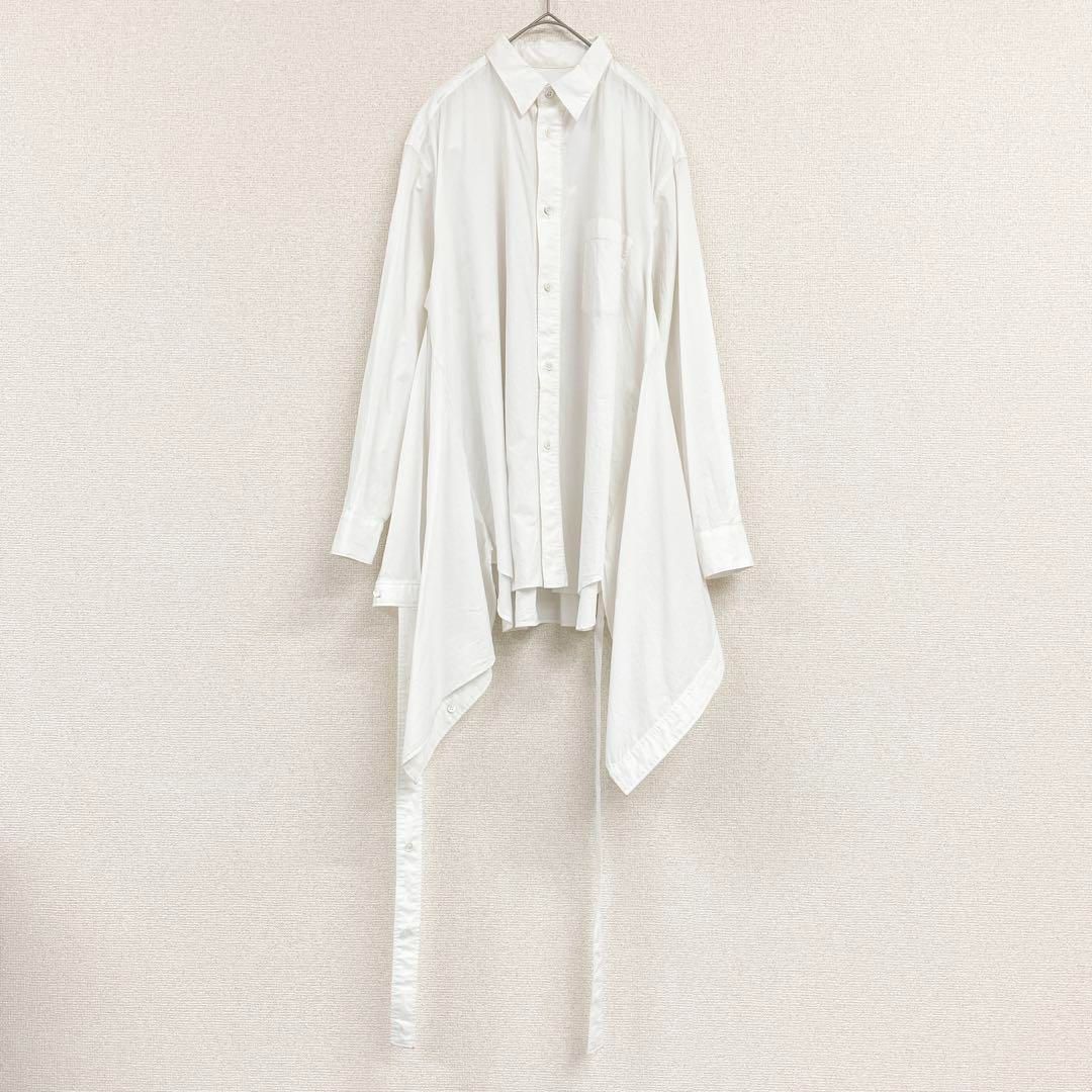 Chika Kisada チカキサダ シャツ ブラウス ワンピース 変形 オーバーサイズ コットン 白