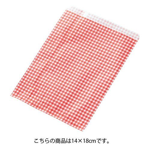 ギンガムチェック レッド 14×18 200枚 61-800-82-3 