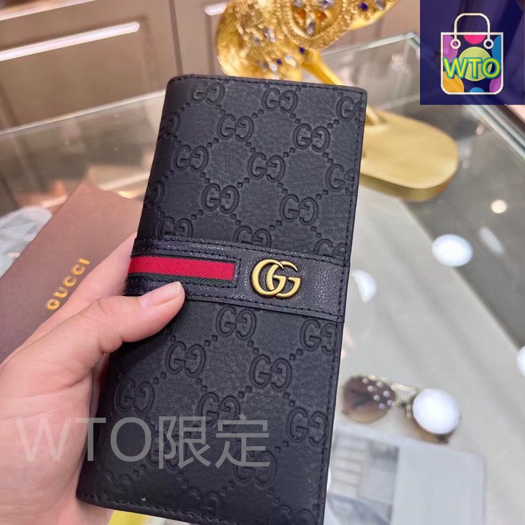 【GUCCI】グッチ★wallet★ショートウォレット★未使用 今日特価】GUCCI グッチ メンズ ブラック 12x10 ソフトレザー