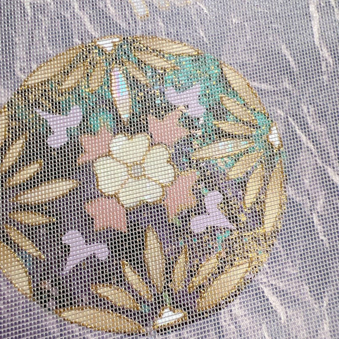 袋帯 螺鈿細工 雪輪 花紋 鳥 唐花 源氏香 着物 102a d 【公式通販】