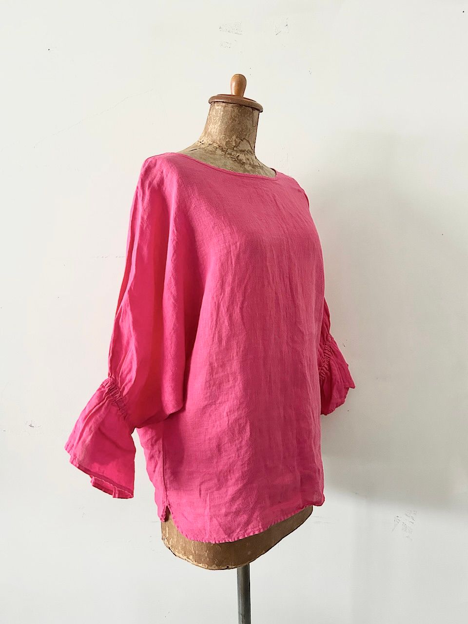 anuans アニュアンス チュールジャガード2WAY ブラウス シャツ sizeF