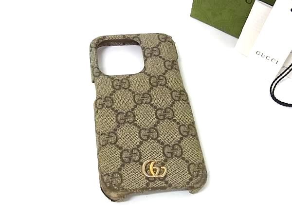 GUCCI - ★新品未使用★GUCCI グッチ iPhone13Pro ケース GGマーモント GUCCI - ☆新品未使用☆GUCCI グッチ iPhone13Pro ケース GG