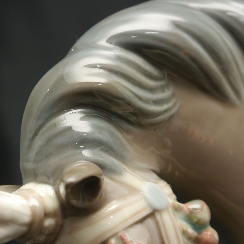 リヤドロ フィギュリン サンホセの祭り 1489 少年 少女 馬 稀少