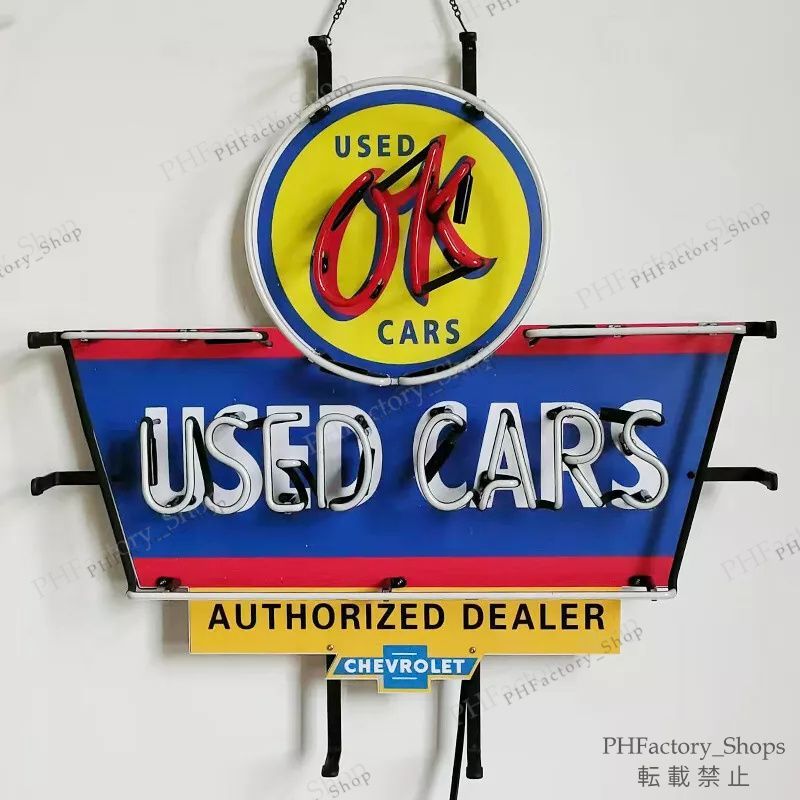 USED CARS ネオン管 ネオンサイン ネオン看板 ネオンサイン OK Used Car 中古車 ネオン管 ネオンサイン Neon