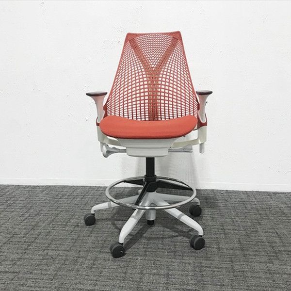 HermanMiller セイルチェア ハイチェア ハーマンミラー レッド